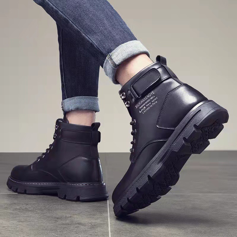 Mens Mid- To High-top Boots In Korean Style - Image 5