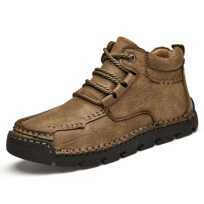Men's Retro Casual Velvet Warm Cotton Shoes - Image 8