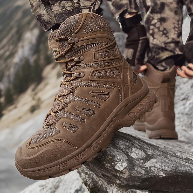 Men's Mid-Top Outdoor Hiking Boots In Plus Size 47 - Image 3