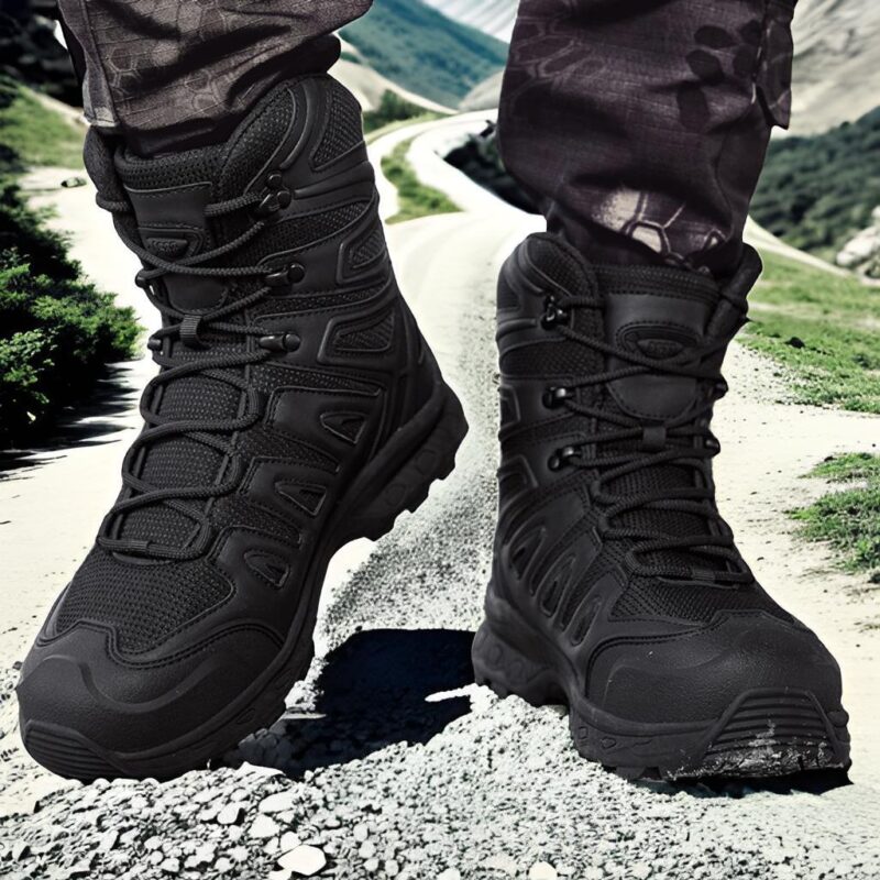 Men's Mid-Top Outdoor Hiking Boots In Plus Size 47