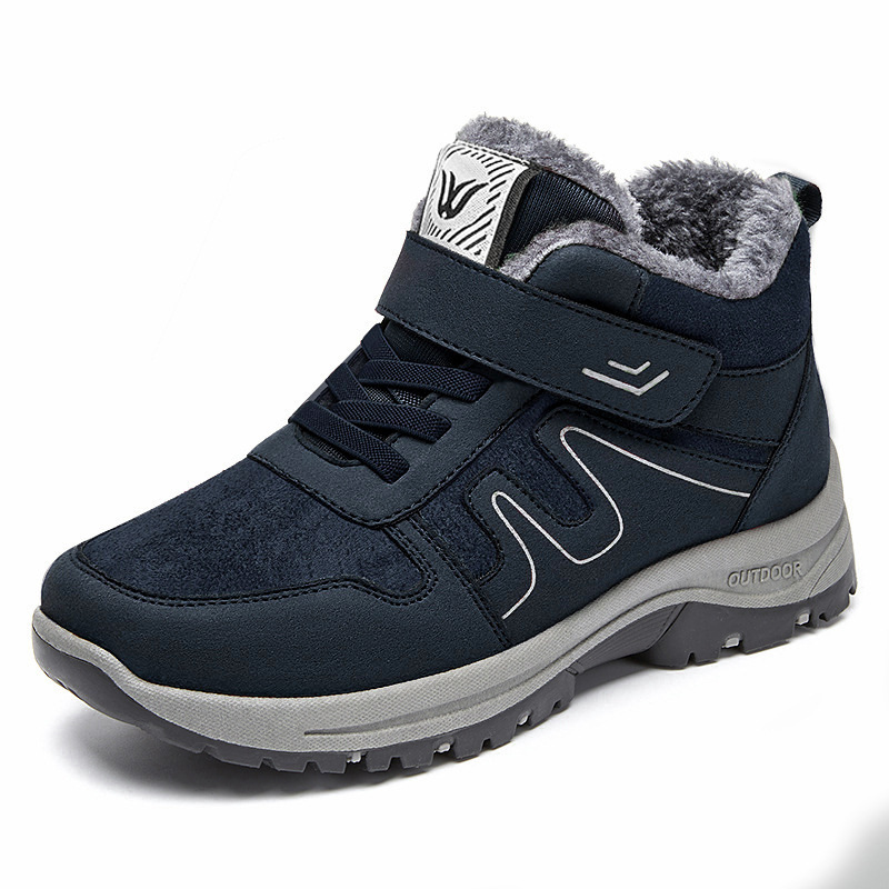 Womens Cotton Snow Boots With Velcro For Winter On Snowy Terrain - Image 8