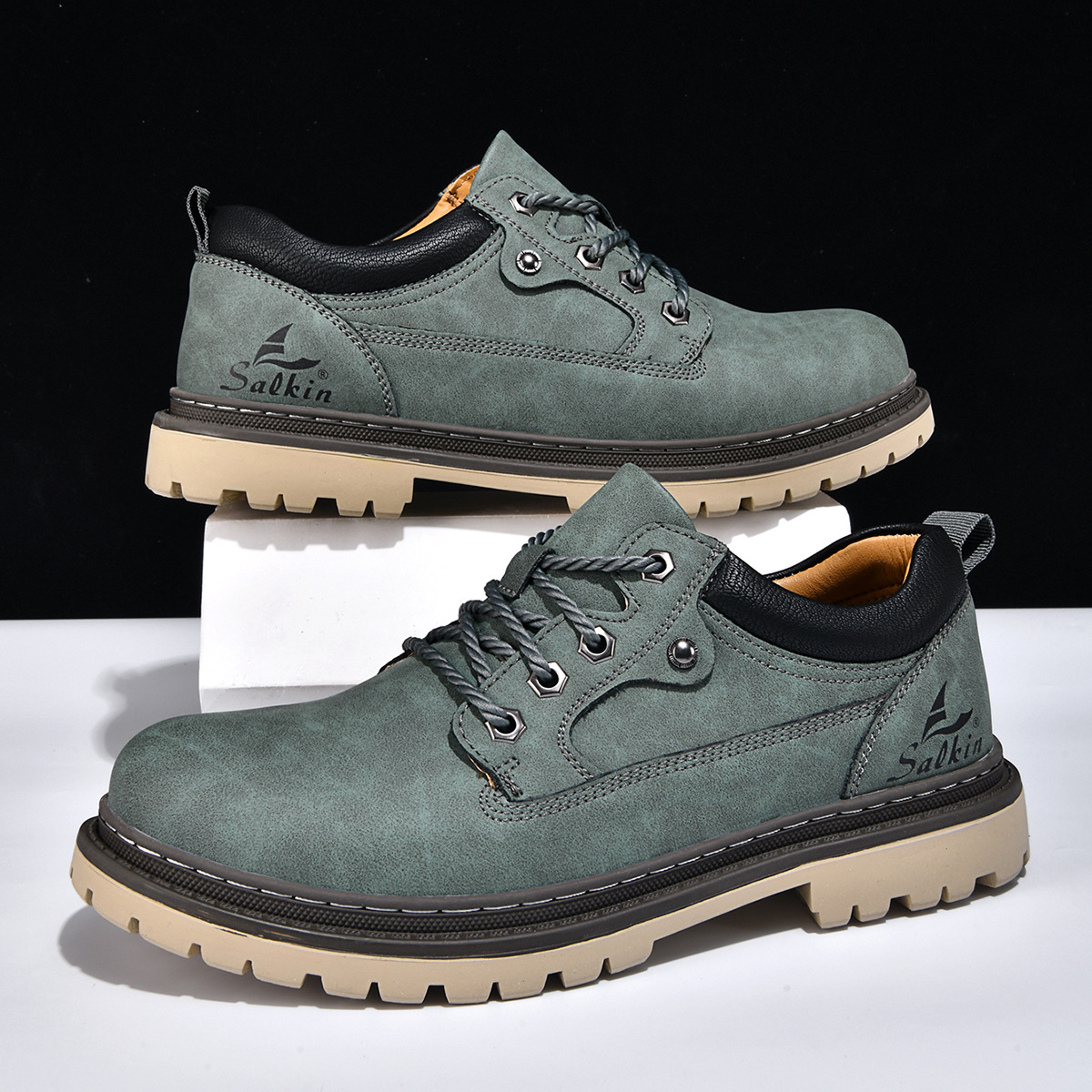 British-style Work Boots For Trendy Men - Image 2